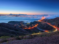 20130922-CostalTrail GoldenGate-019 : Coastal, Golden Gate, Trail, bridge, dawn, fog, sunrise